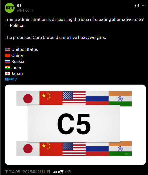 队长手记:特朗普要建C5?中国在列,欧洲出局!|2025-12-14-汉风1918-汉唐归来-惟有中华