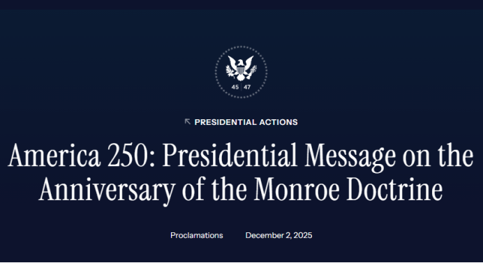 九万里:不装了!特朗普就是要继承“门罗主义”的衣钵|2025-12-14-汉风1918-汉唐归来-惟有中华