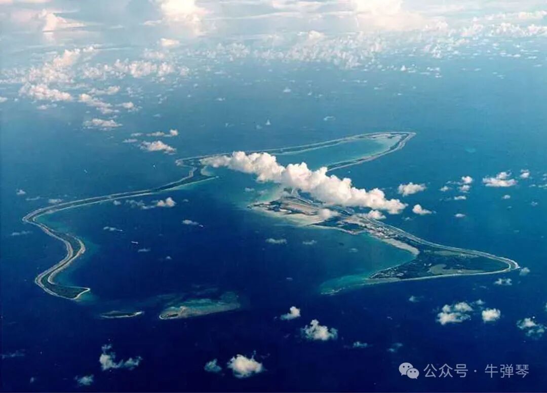 迭戈加西亚是印度洋查戈斯群岛最大的岛屿,出现在这张无日期档案照片中。