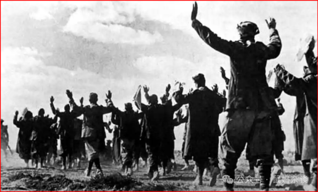 大批投降的法军