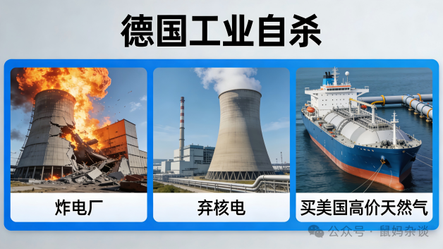 德国工业自杀：炸电厂弃核电买美国高价天然气