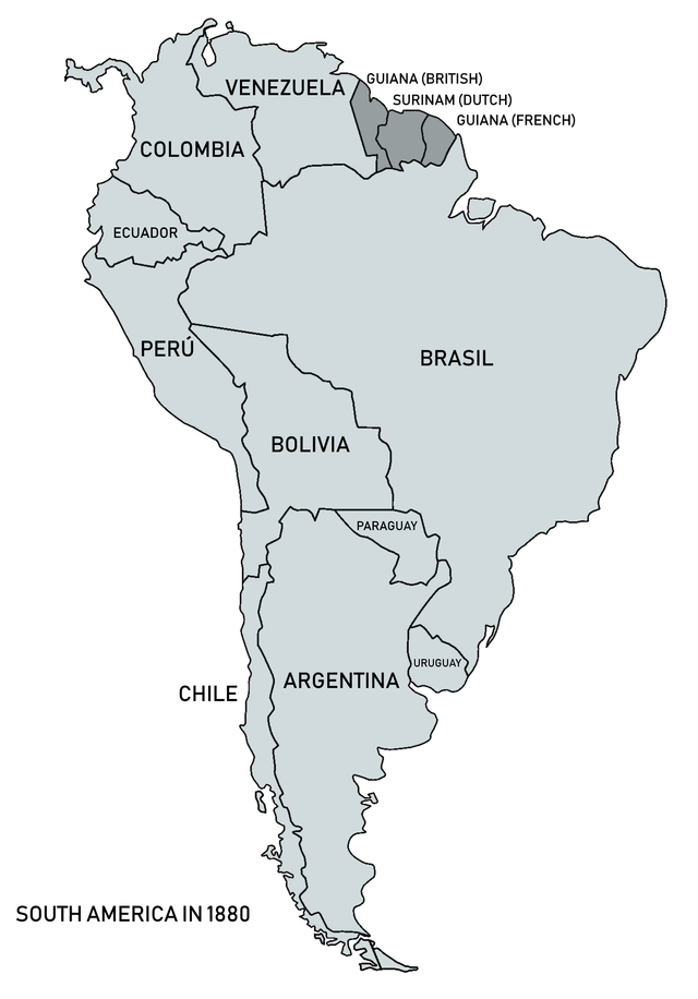 América do Sul em 1880 [1277x1828] : r/MapPorn